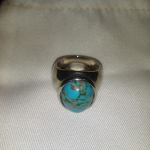 COPY - Turquoise and silver ring.